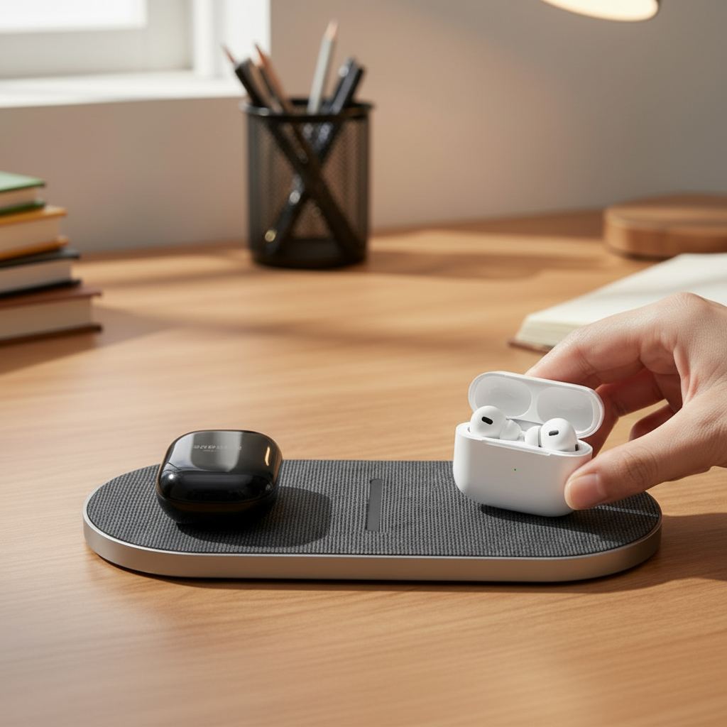 POWERDOCK – 40W Wireless Charging Station for iPhone, AirPods & Samsung