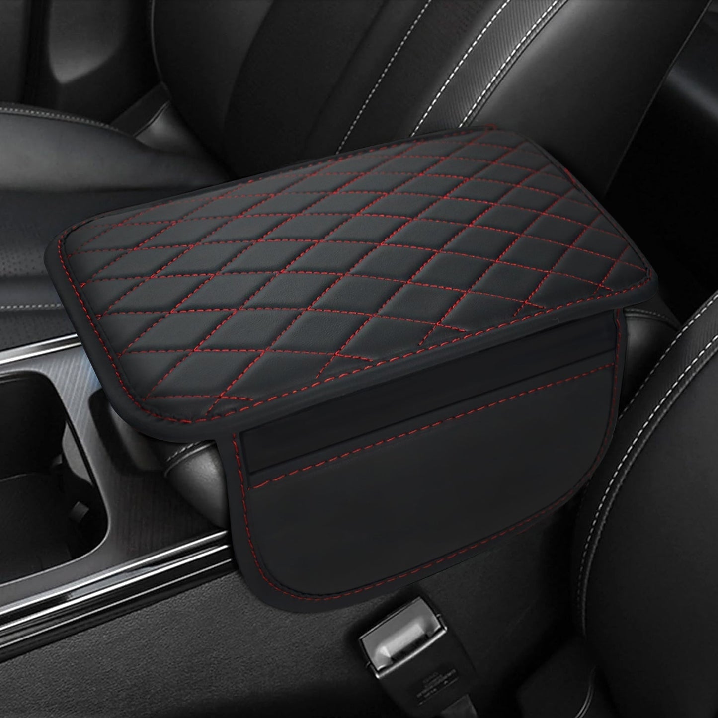 PU Leather Car Armrest Mat