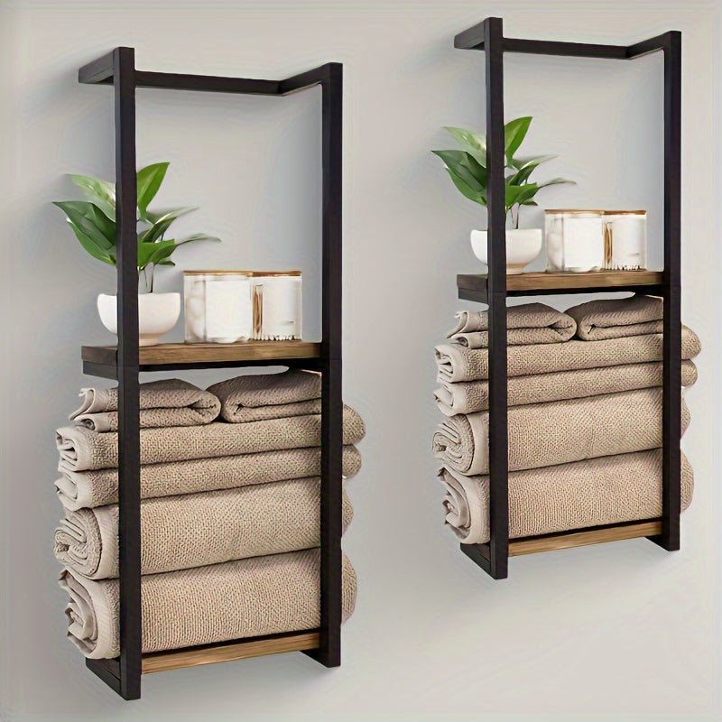 PUREDRY – Elegant Wall Towel Holder – Rust-Resistant Stainless Steel Design