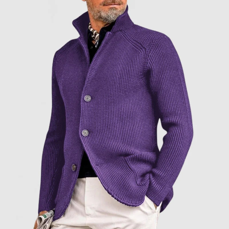 Ramon - Elegant knitted jacket with hood for men, autumn special