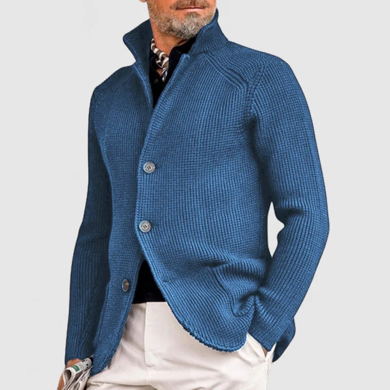 Ramon - Elegant knitted jacket with hood for men, autumn special