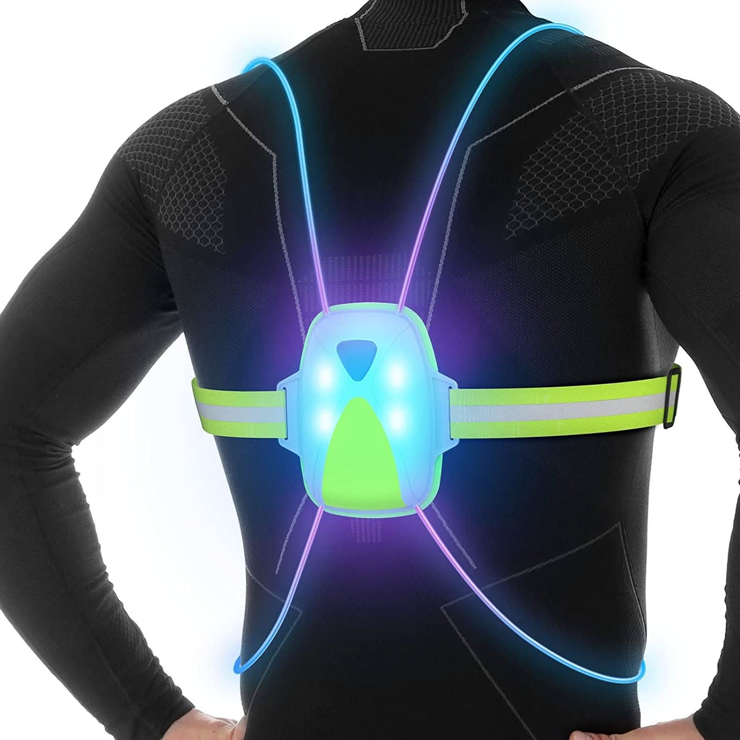REFLECTGLOW – Adjustable LED Safety Vest for Maximum Visibility
