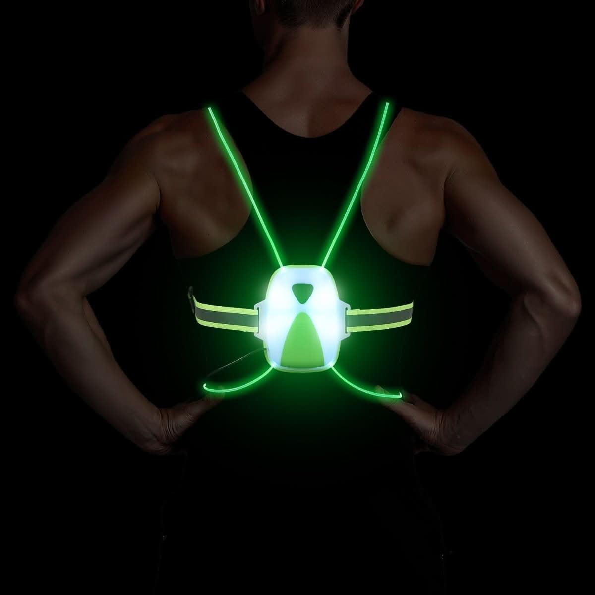 REFLECTGLOW – Adjustable LED Safety Vest for Maximum Visibility