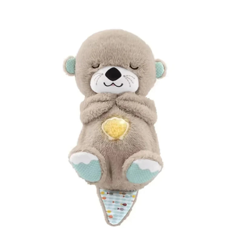 Relaxing Plush Toy with Breathing & Night Light - Soothing