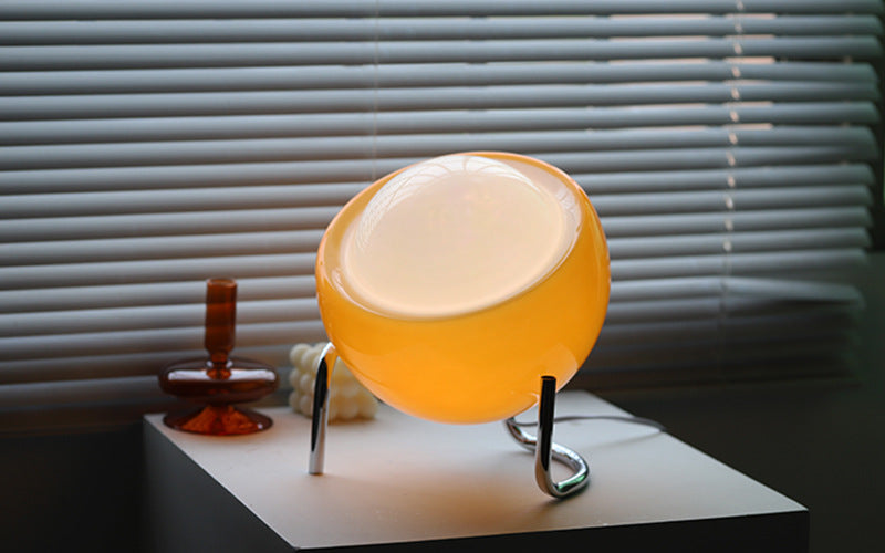 RETRO GLASS TABLE LAMP - ATMOSPHERIC NORDIC NIGHT LIGHTING