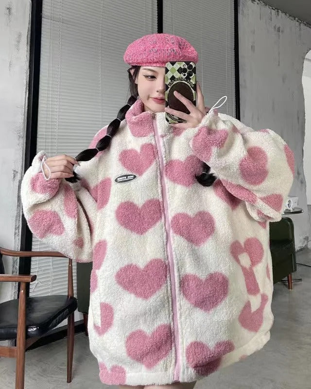 Reversible Heart Print Chloe Jacket