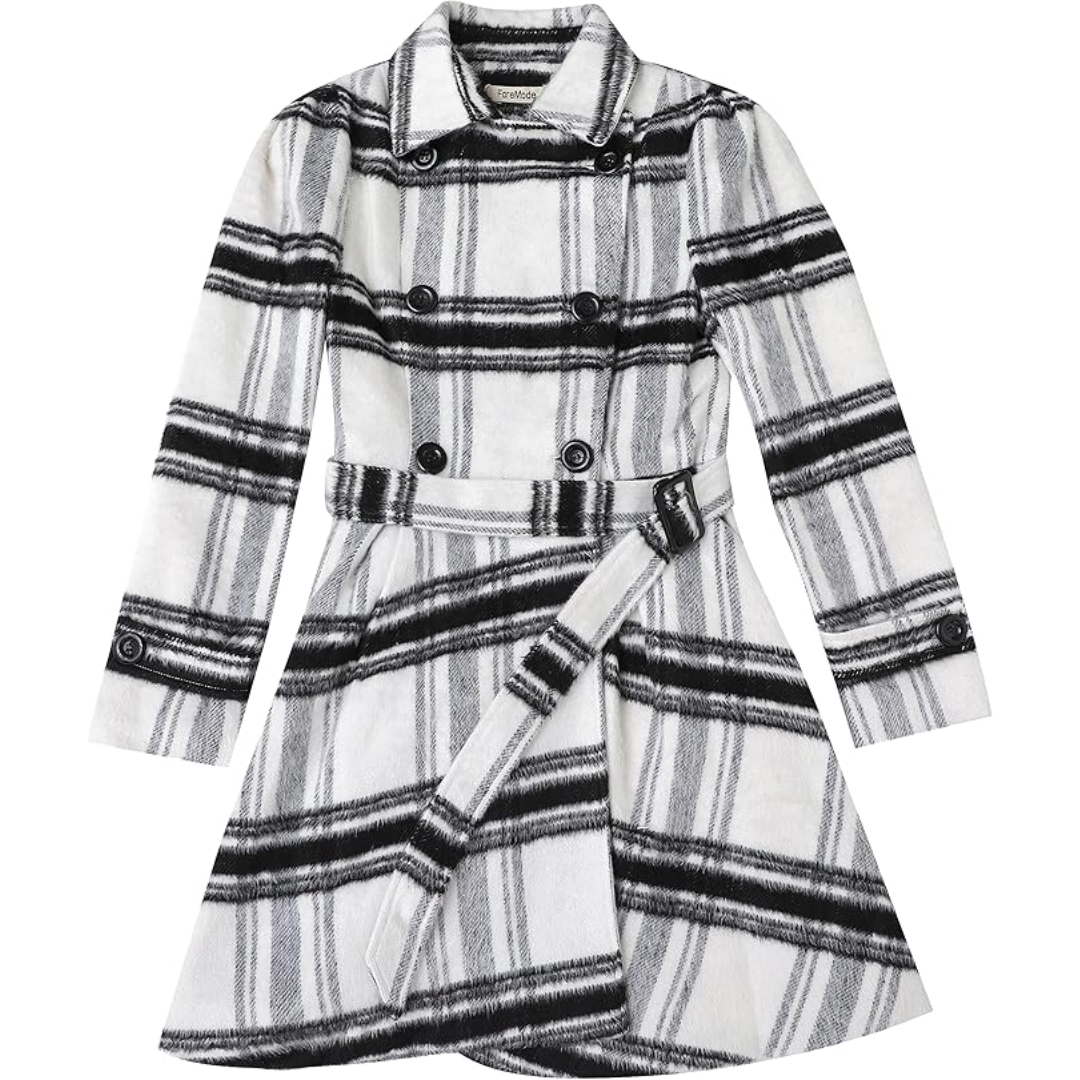 Reversible Wool Peacoat with Belt - Patty
