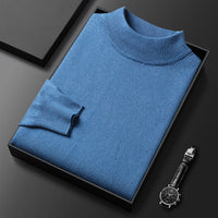 Ryan | Pull d'Hiver Tricoté avec Col Montant Demi-Zippé