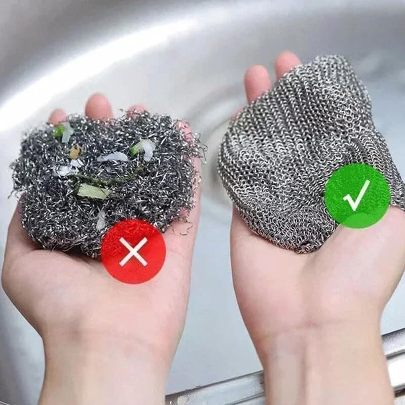 ScrubMaster - Multifunctional Steel Wire Dish Cloth, Reusable & Effective