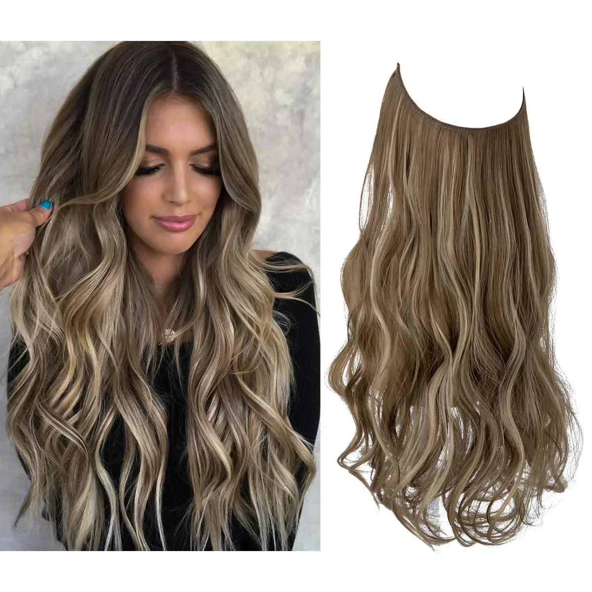 SecretHair | Premium Real Hair Extensions | 100% REMY Quality | Seamless Volume & Length | Natural Shine | Heat Resistant & Durable