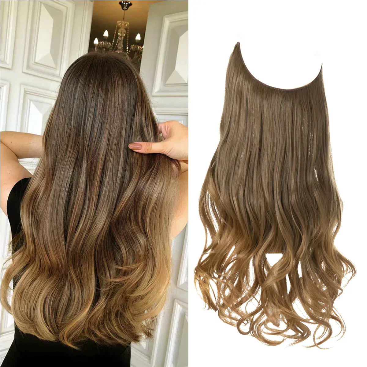 SecretHair | Premium Real Hair Extensions | 100% REMY Quality | Seamless Volume & Length | Natural Shine | Heat Resistant & Durable
