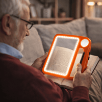 SEHKOMFORT – Loupe à poignée avec LED et grossissement 5x/10x pour une lecture claire