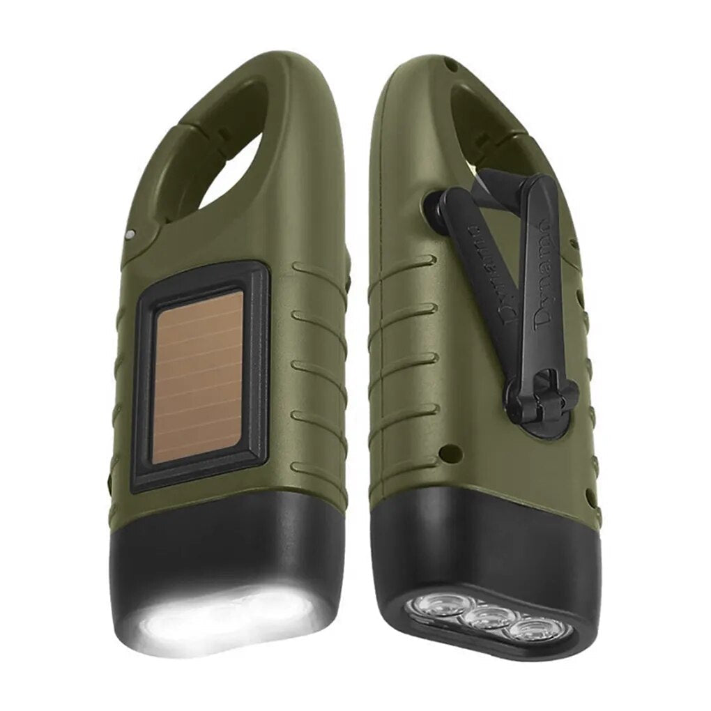 Self-Sufficient Hand-Crank Flashlight for Survival