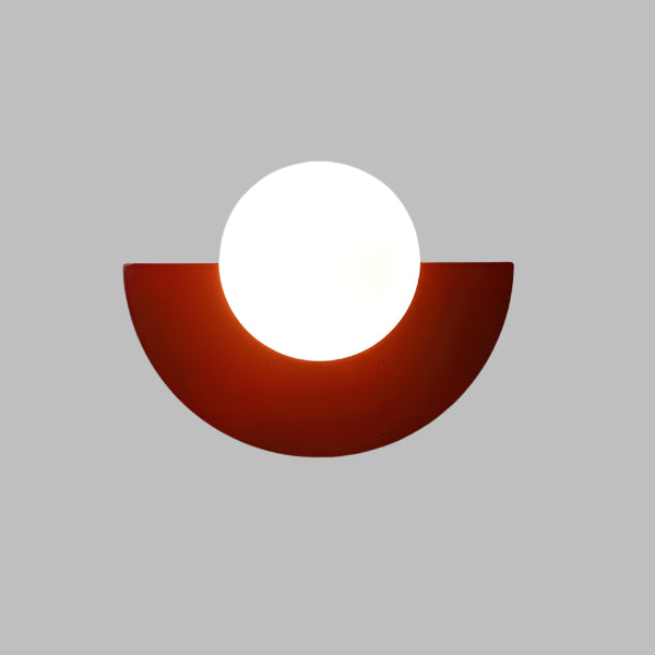Semi-Circular Wall Lamp in Scandinavian Style Minimalism and Warm Light