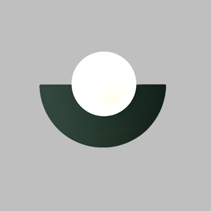 Semi-Circular Wall Lamp in Scandinavian Style Minimalism and Warm Light