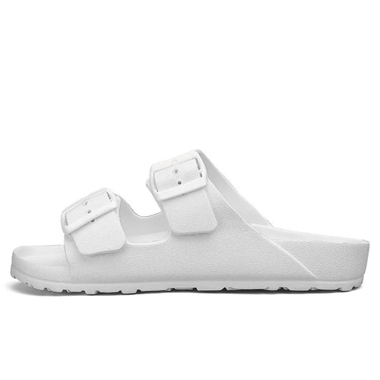Shock-Absorbing Slippers with Buckles