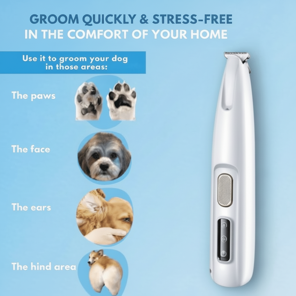 SILENTPET TRIMMER – Quiet Dog Clipper for Gentle Grooming