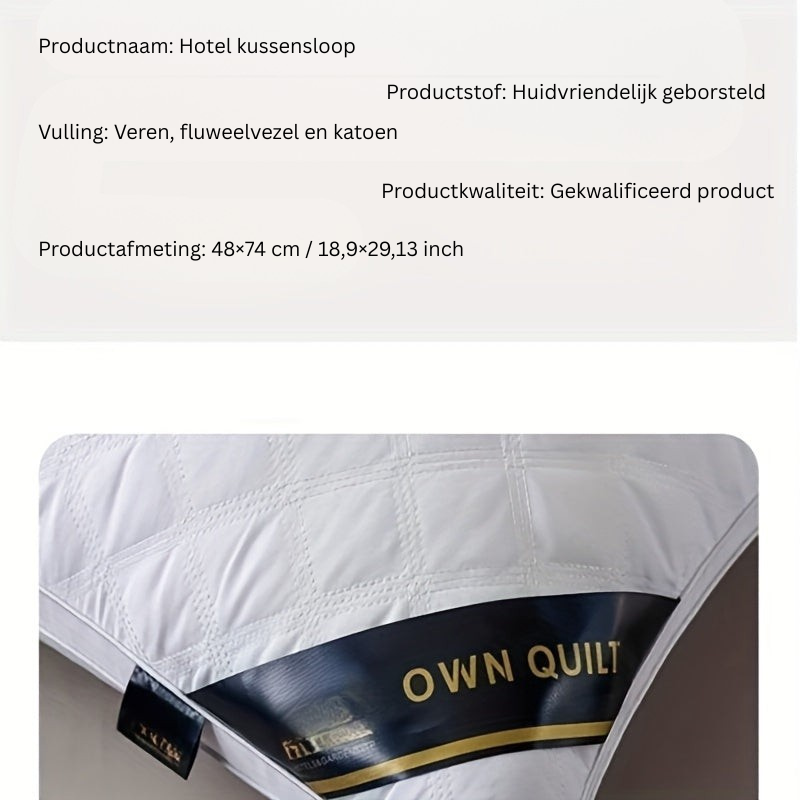 Sleep Comfort Set - 2 Hypoallergenic 3D Pillows for Hotel Quality Sleep