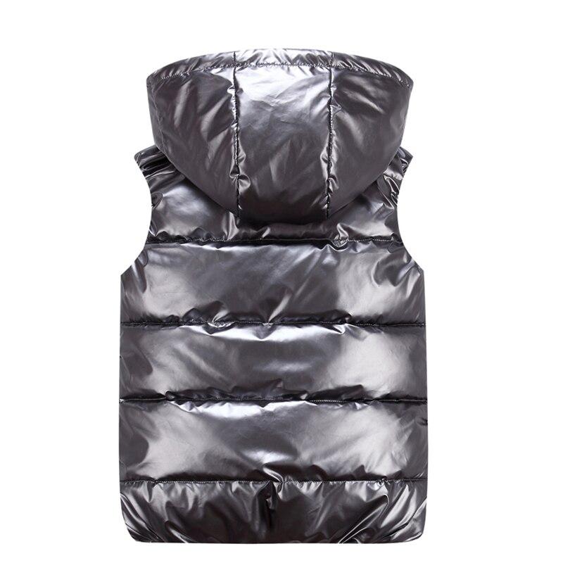 Sleeveless Hooded Jacket with Zipper