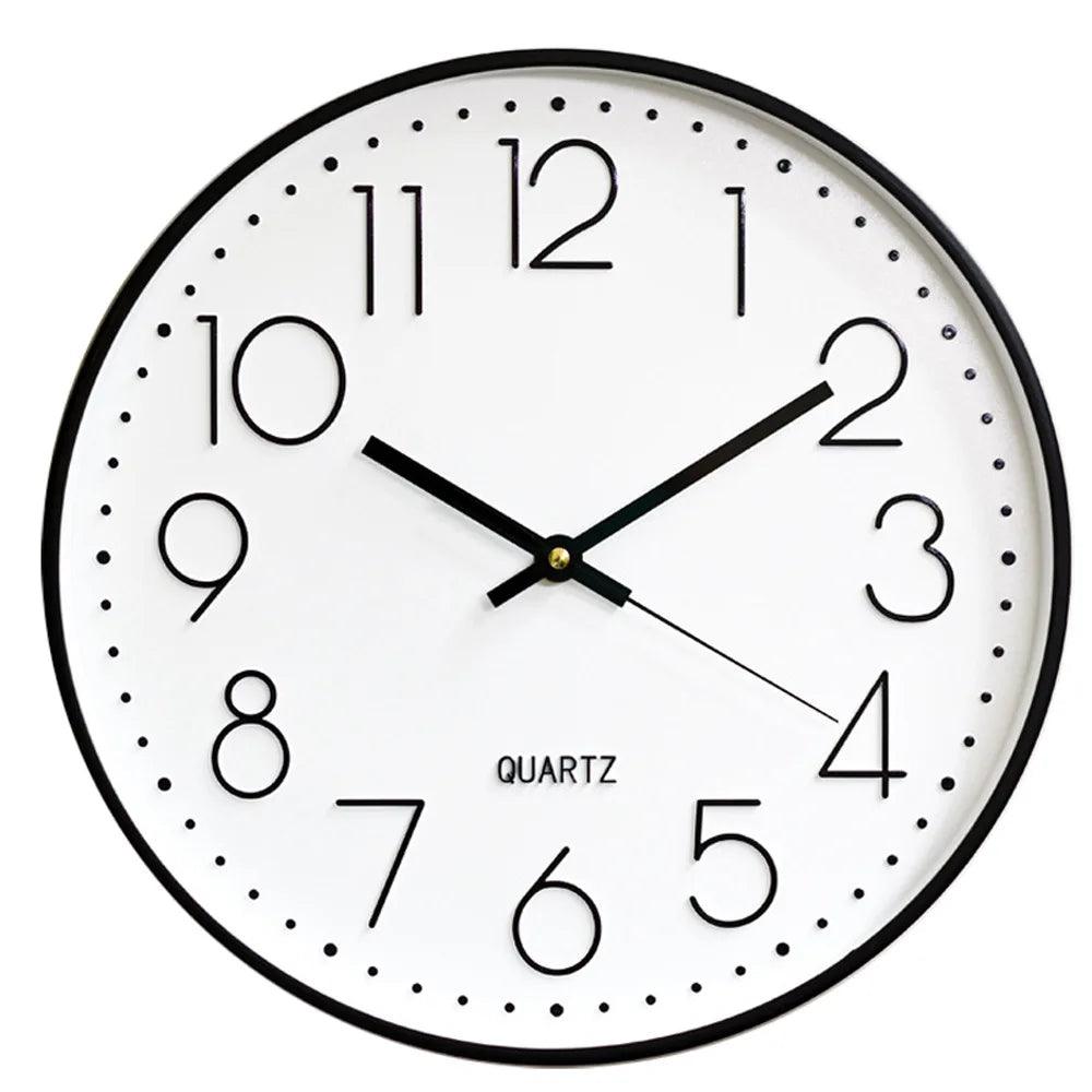 SMOOTHTIME – 12-inch silent, non-ticking wall clock for modern decor