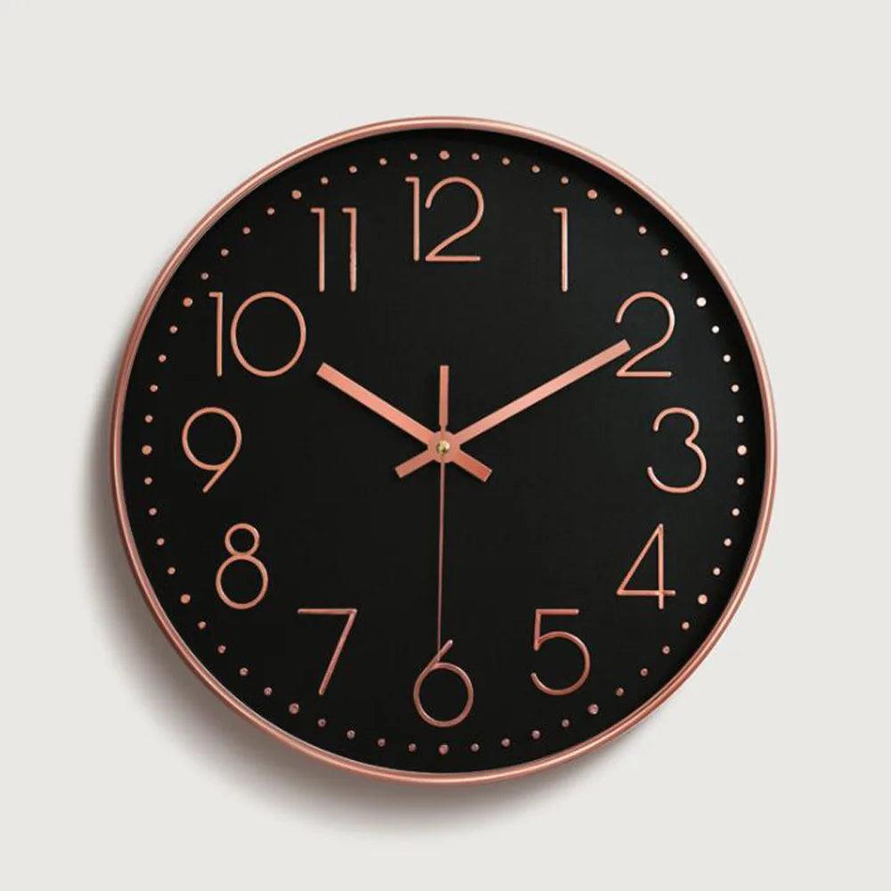 SMOOTHTIME – 12-inch silent, non-ticking wall clock for modern decor