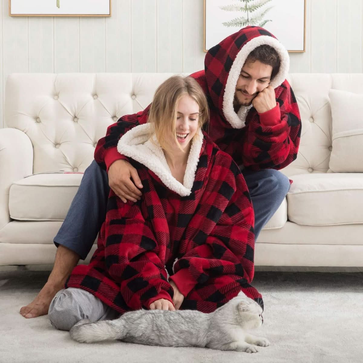 SNUGGOVA – Fleece Hoodie Blanket for Ultimate Comfort