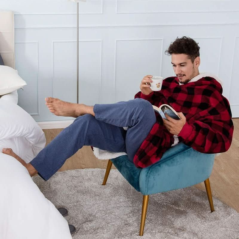 SNUGGOVA – Fleece Hoodie Blanket for Ultimate Comfort