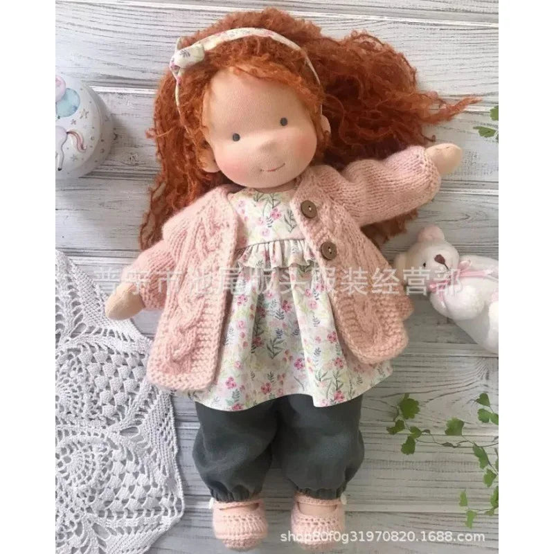 Soft Waldorf Doll Made of Fabric in a Charming Decorative Box
