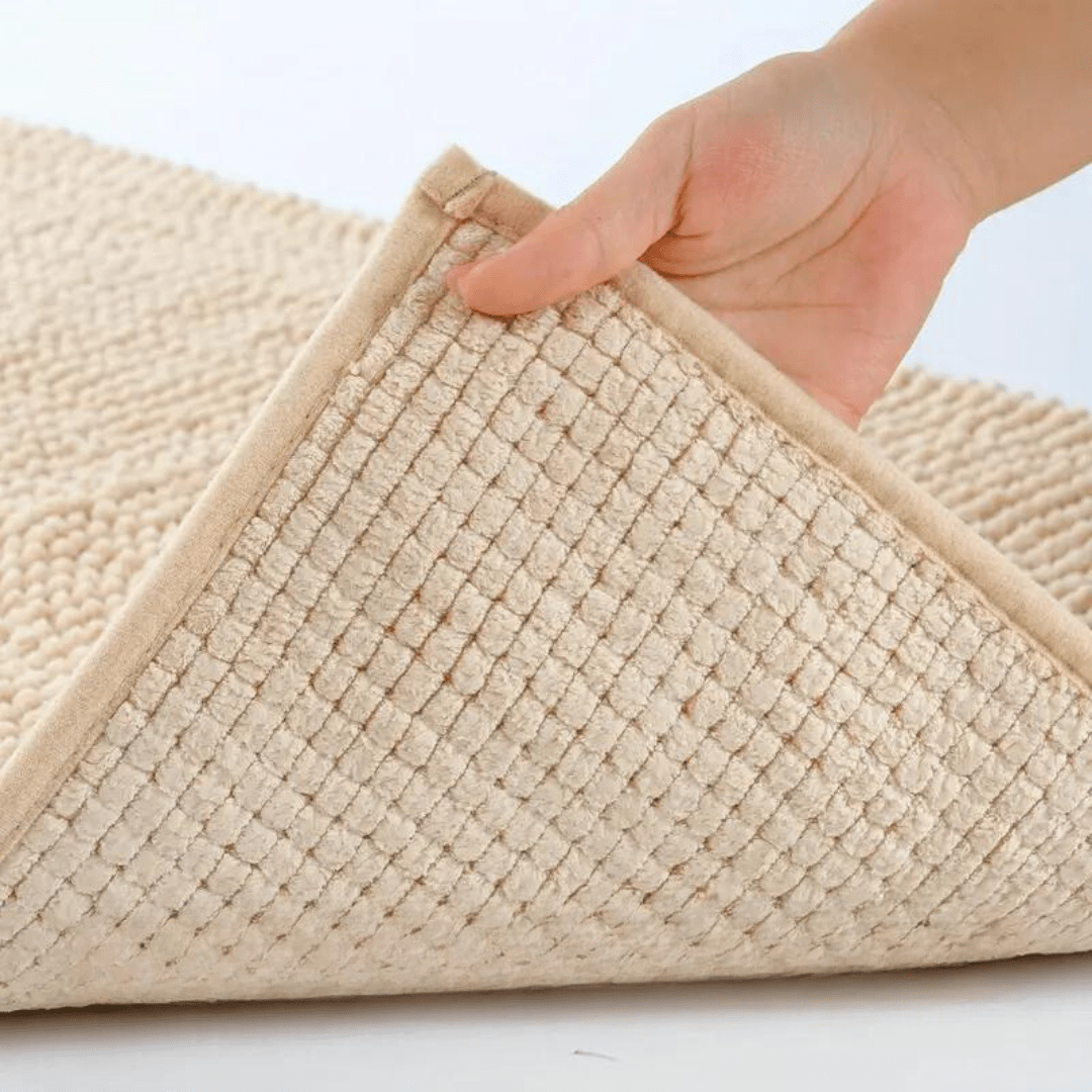SOFTDRY COMFORT – Chenille Bath Mat with Non-Slip Backing