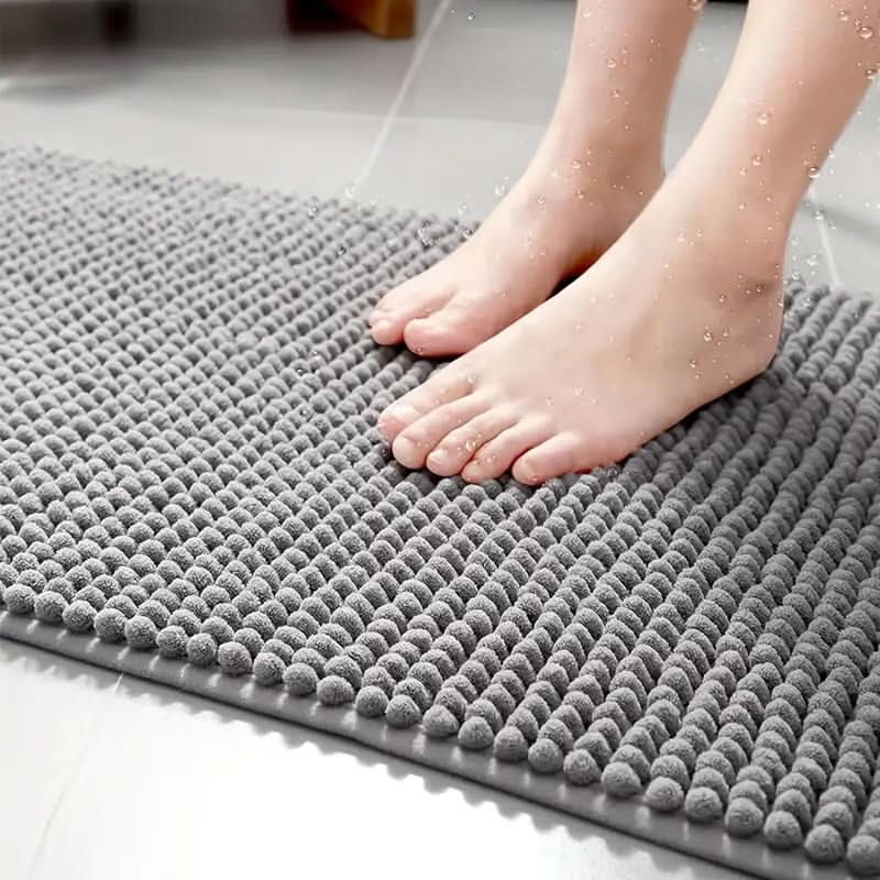 SOFTDRY COMFORT – Chenille Bath Mat with Non-Slip Backing