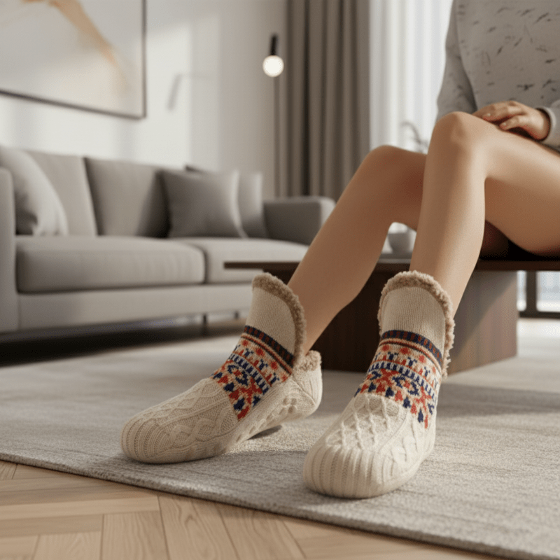 SOFTTRAX – Ultra-soft, non-slip socks for warm & cozy indoor comfort