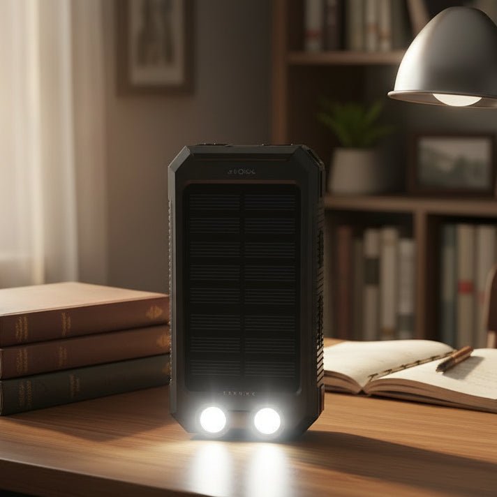 SOLARFORCE Power Bank – Waterproof Solar Power Bank with 20000mAh for Outdoor Adventures