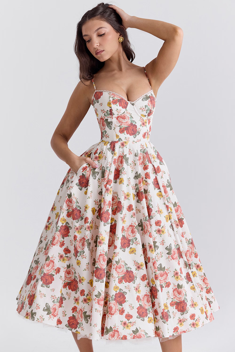 Sophie | Luxurious Autumn Shaping Maxi Dress