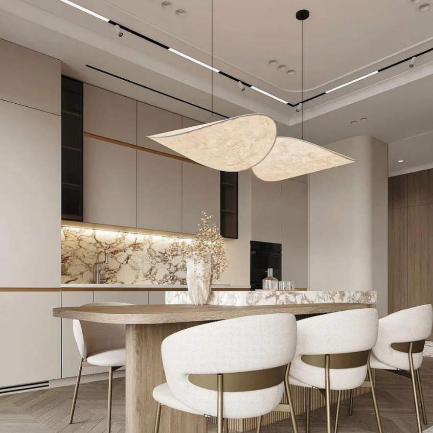 SoraHaze Hanging Chandelier In Japandi Soothing Light