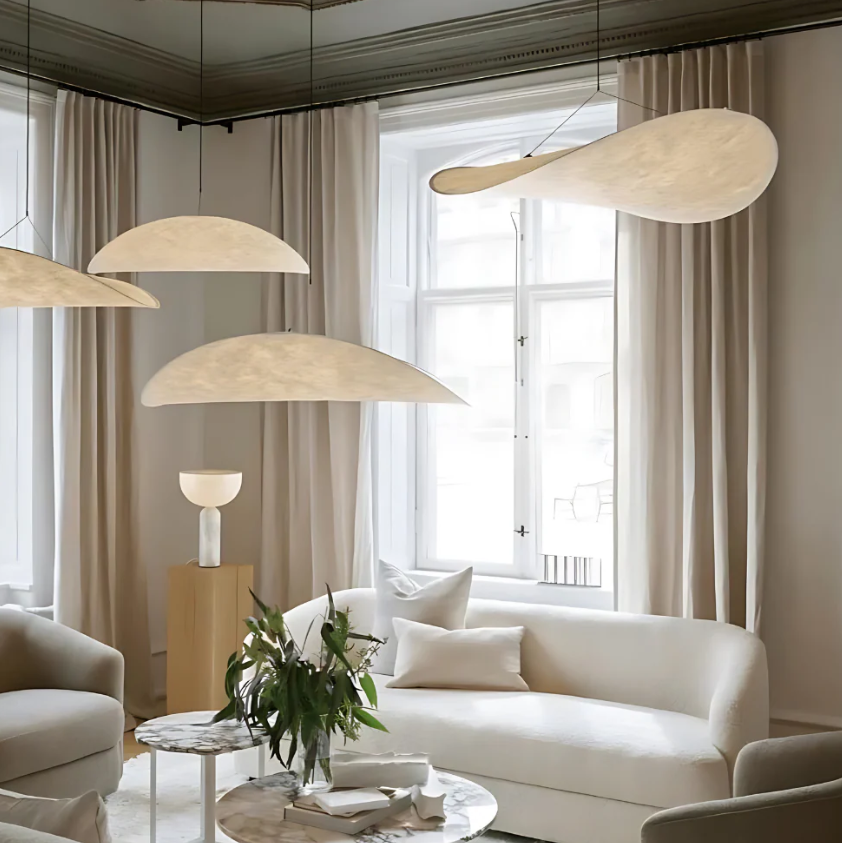 SoraHaze Hanging Chandelier In Japandi Soothing Light