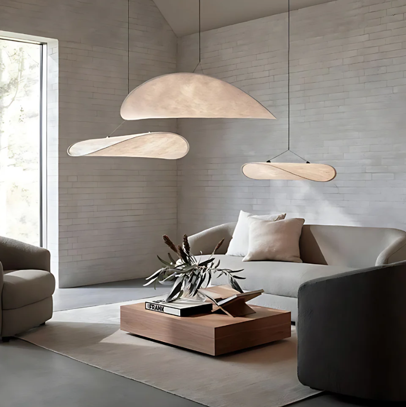 SoraHaze Hanging Chandelier In Japandi Soothing Light
