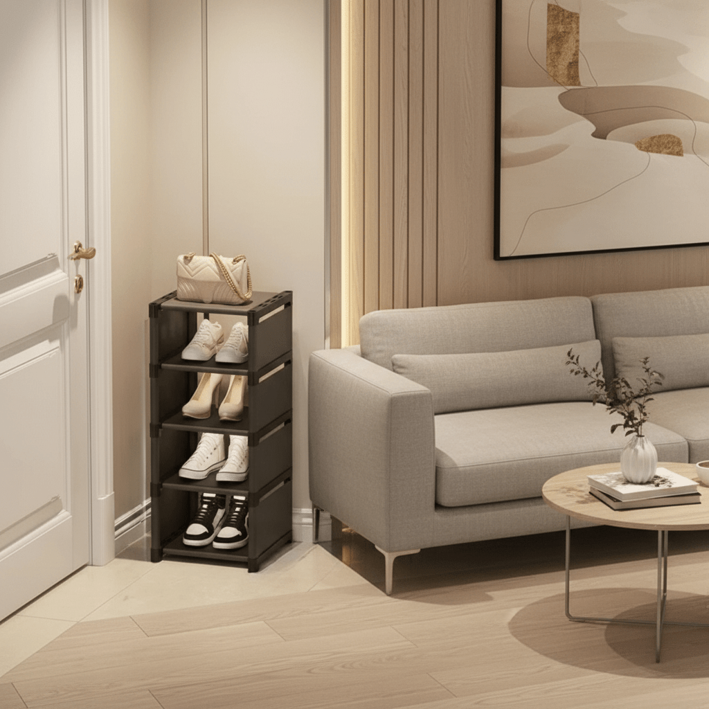 SPACERACK – Space-Saving Shoe Rack for Corners & Small Spaces