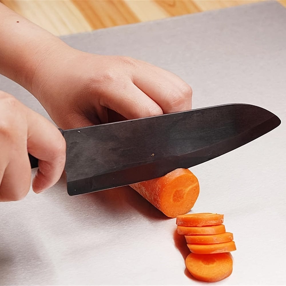 Stainless Steel Cutting Board - Non-Slip with Protective Edge