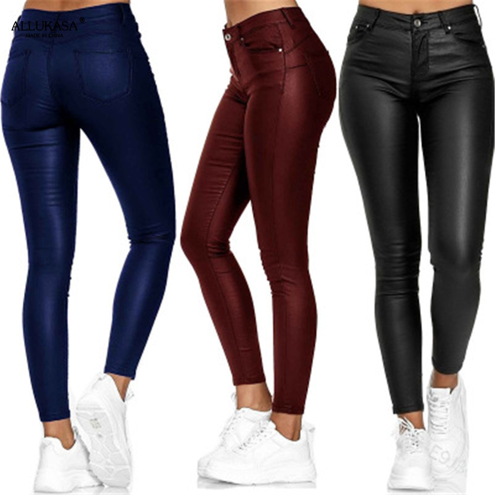 Stretch | Stretch Leather Trousers