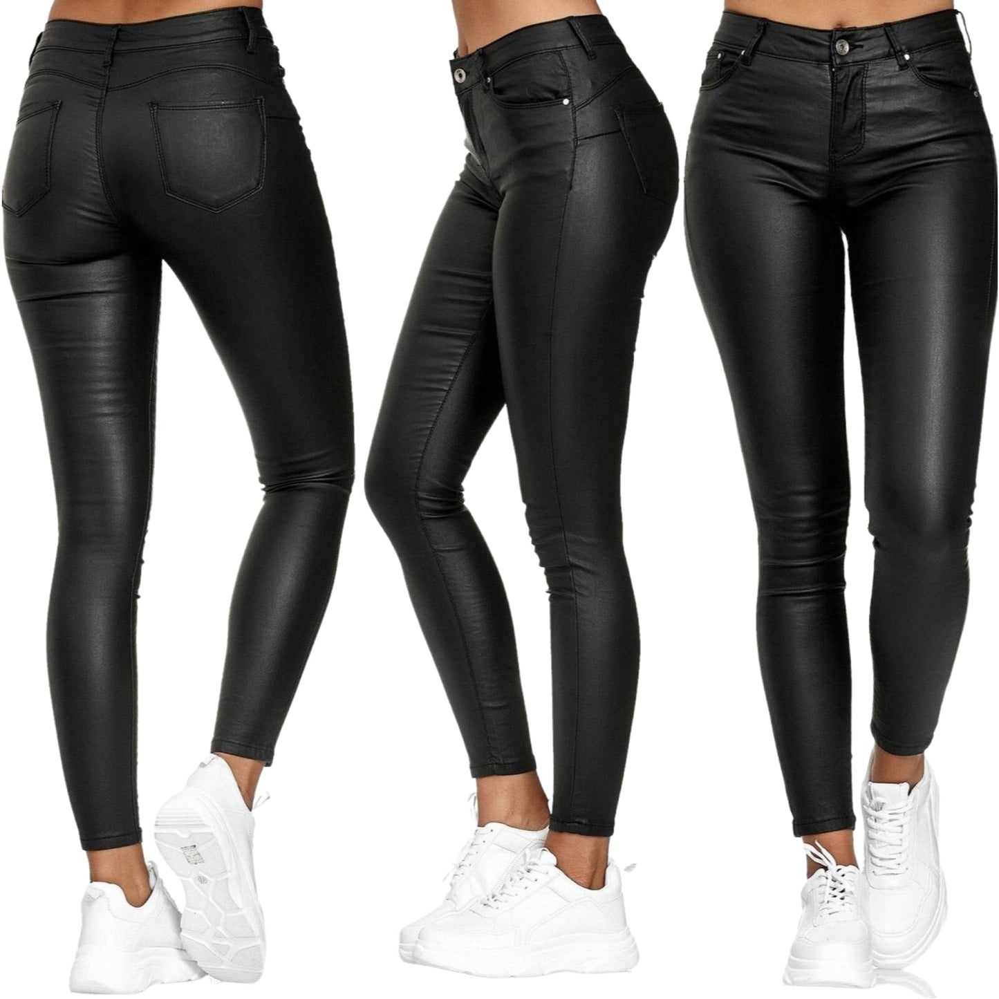Stretch | Stretch Leather Trousers