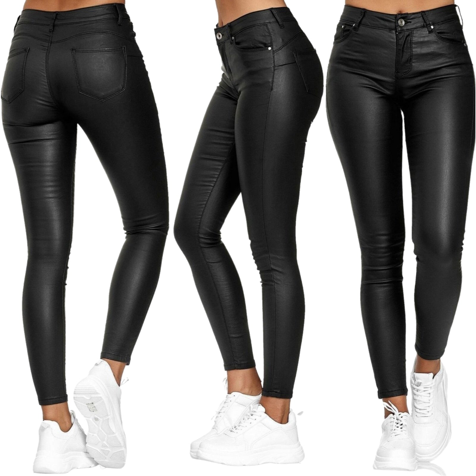 Stretch | Stretch Leather Trousers
