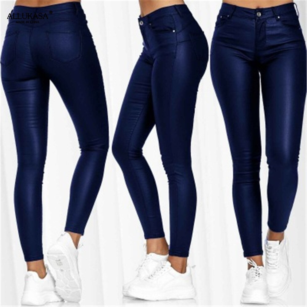 Stretch | Stretch Leather Trousers