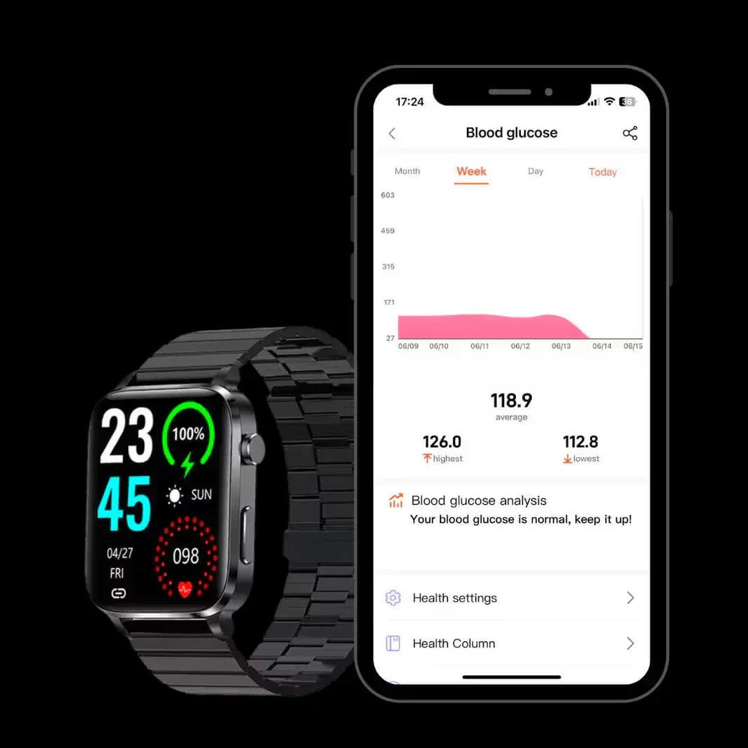 SugaCare Pro Smartwatch | Non-invasive Glucose Monitor