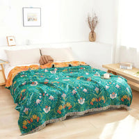 Couverture en coton Sunset Forest