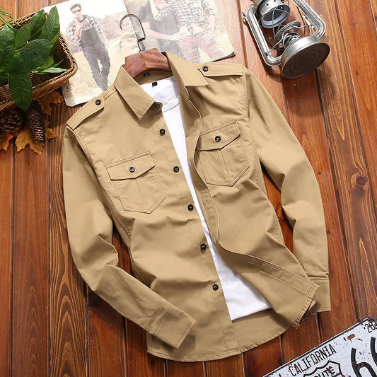 Theo - Vintage Cargo Shirt for Men