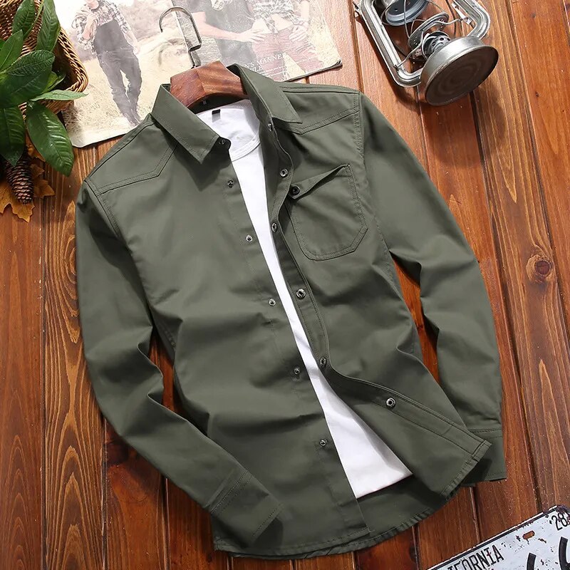 Theo - Vintage Cargo Shirt for Men