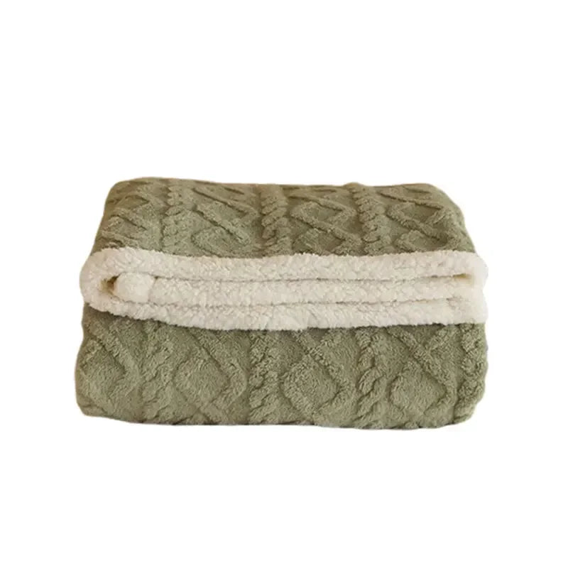 Thick Lambswool Blanket for Winter - WarmWool
