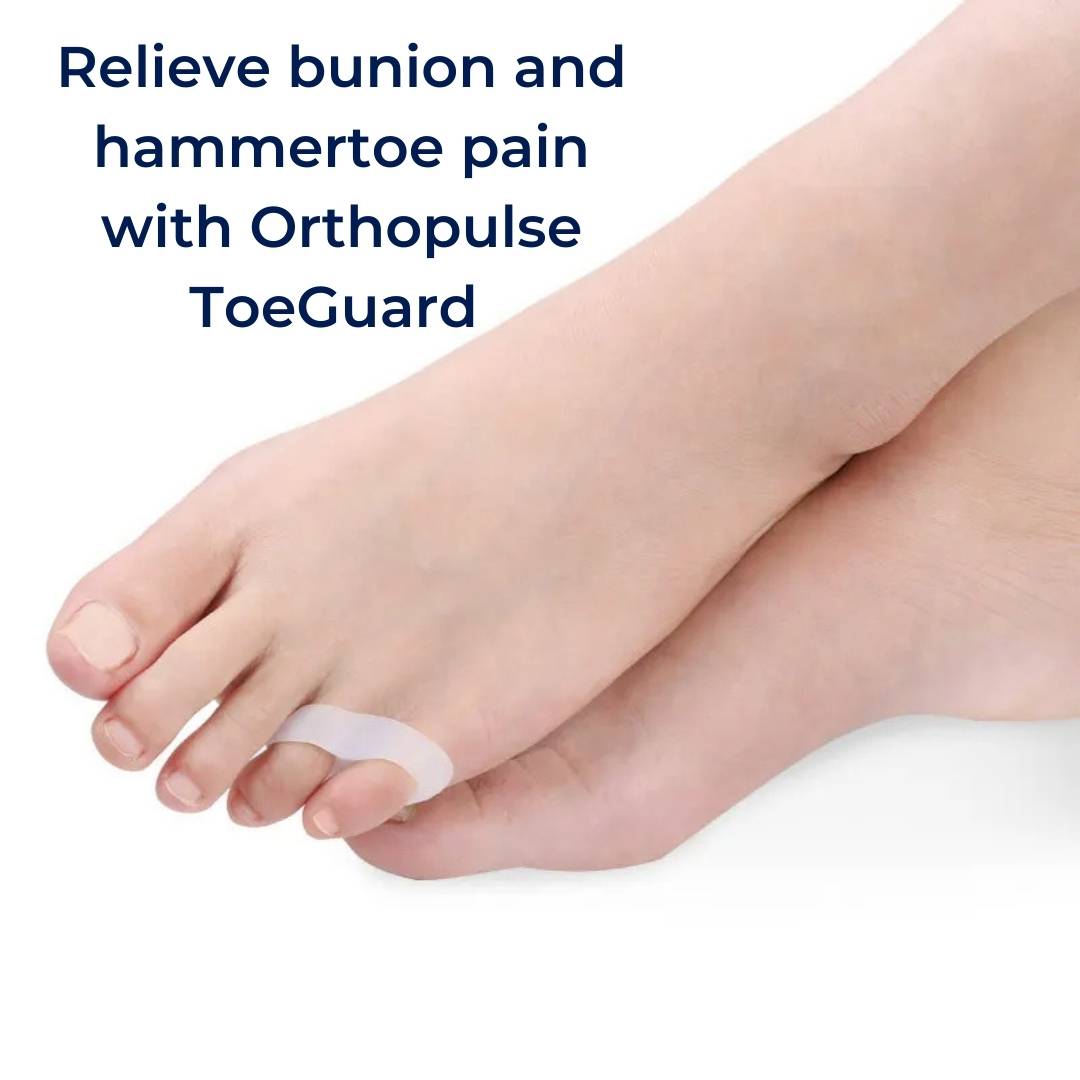 ToeGuard Orthopedic Toe Spacers | Bunionette Corrector - Little Toe Straightener - for Bunions - Hammertoe and Toe Alignment Olvoria