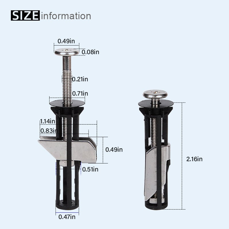 Toilet Seat Fastener Bolt Kit