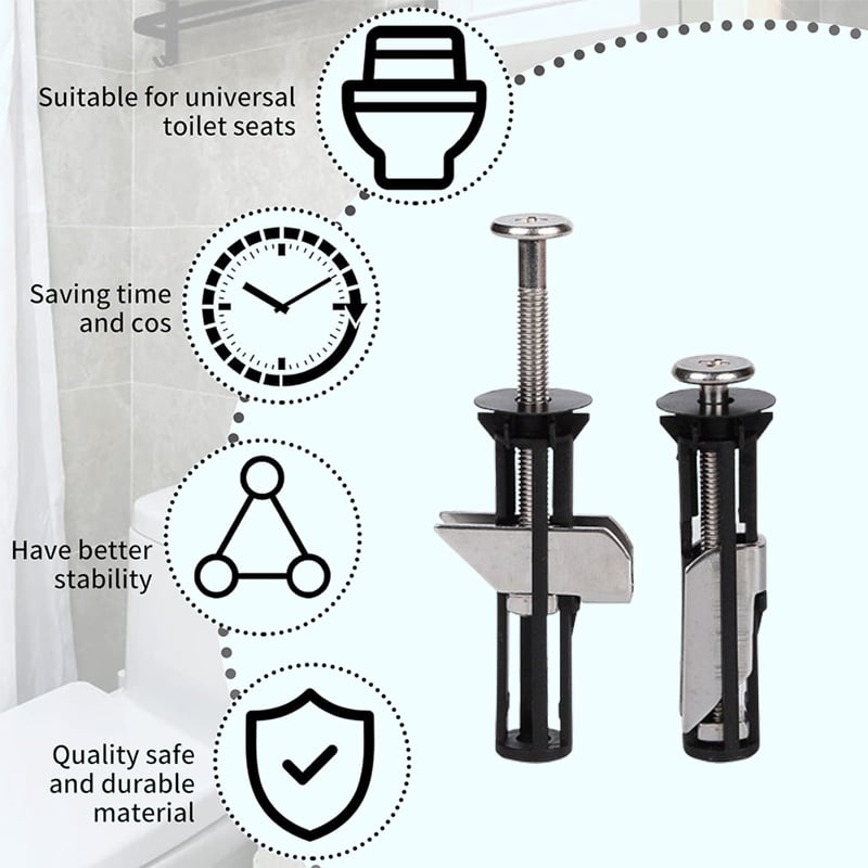 Toilet Seat Fastener Bolt Kit